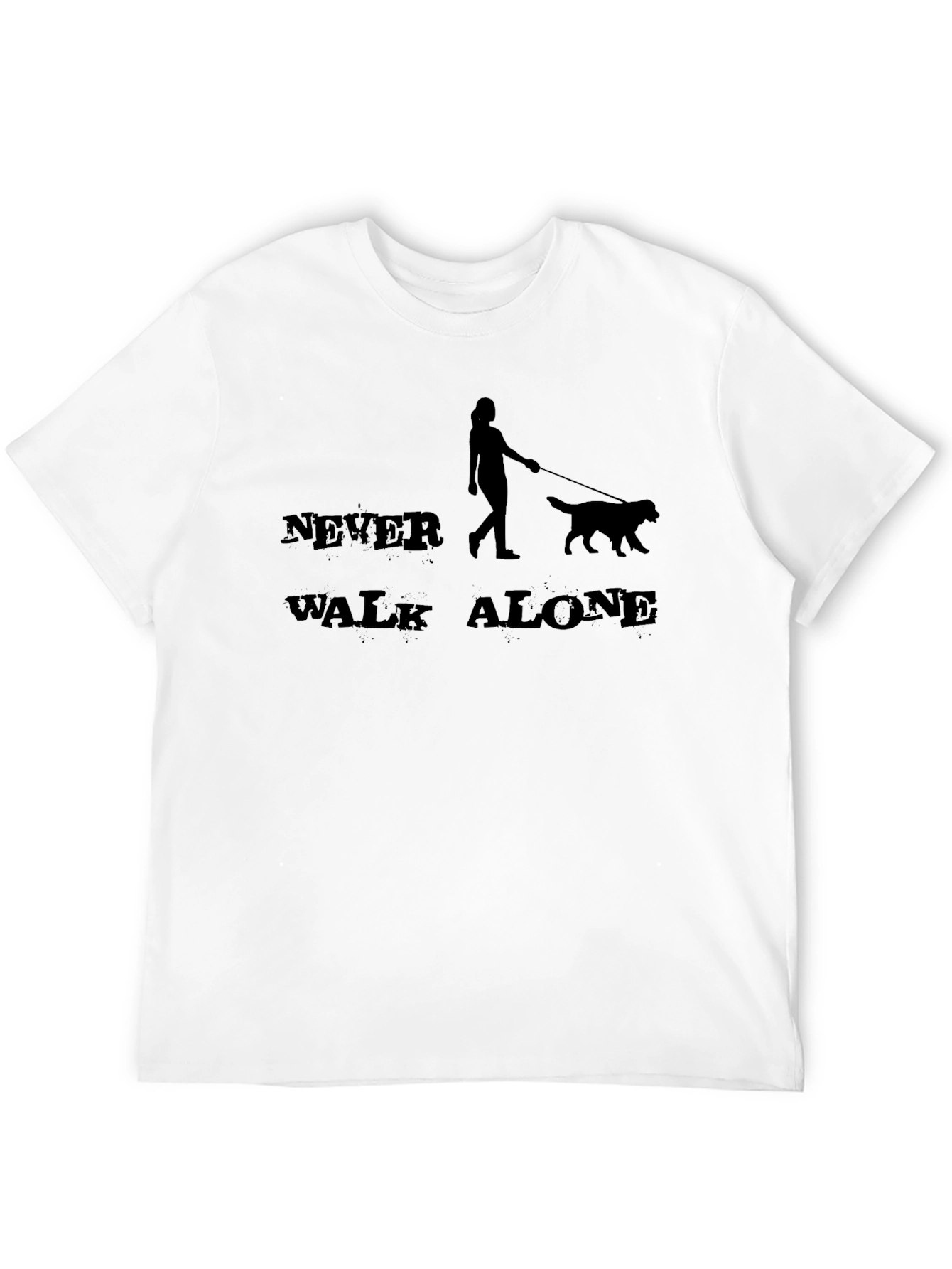 Black Never Walk Alone Graphic T-Shirt view 12