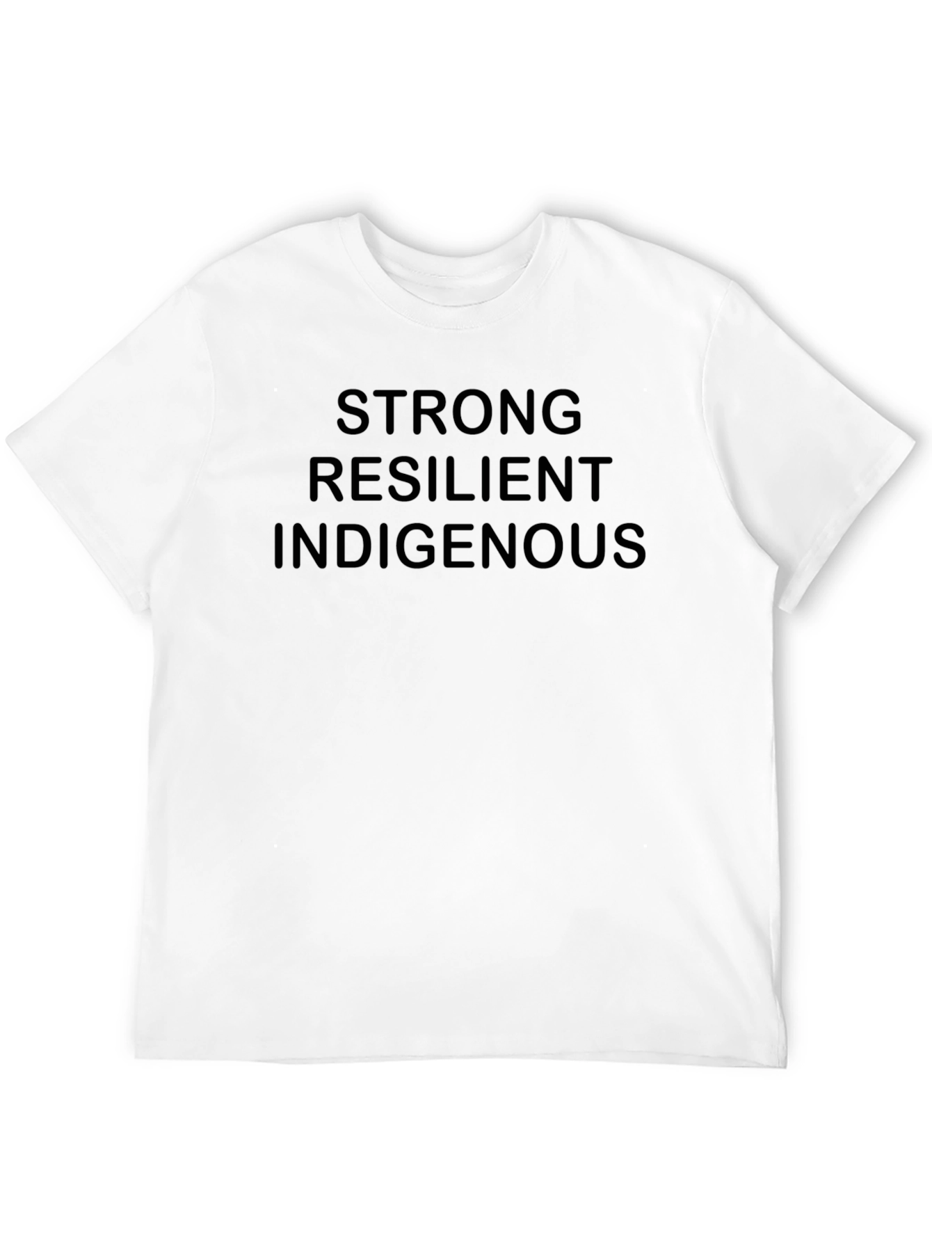 Black Strong Resilient Indigenous Black T-Shirt view 12