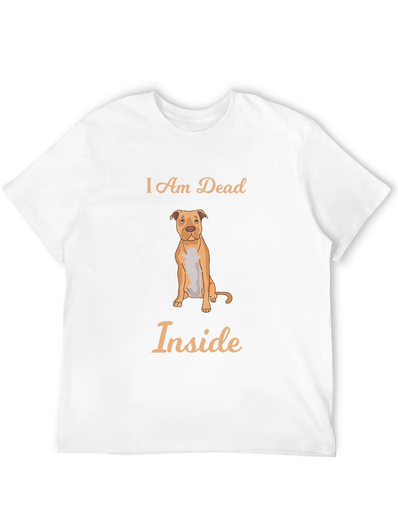 Black I Am Dead Inside Dog Graphic T-Shirt view 12