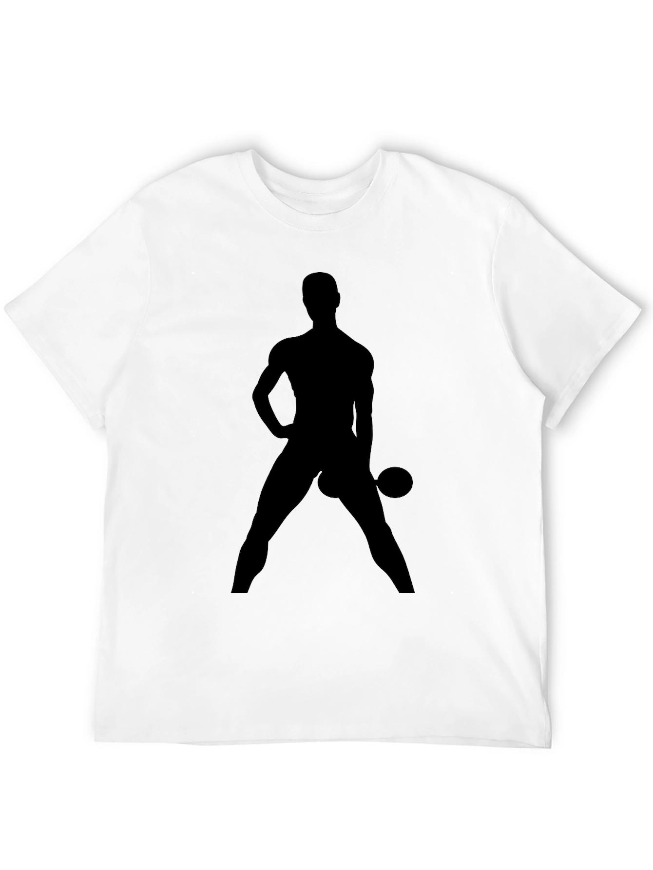 Black Silhouette Gym Body Black T-Shirt view 12