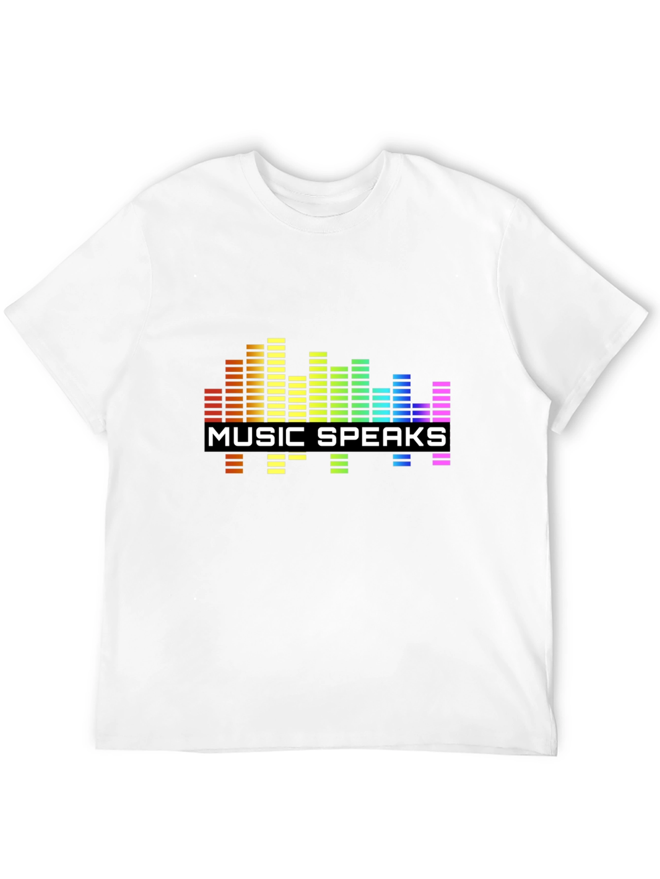 Black Music Speaks Graphic Black T-Shirt view 12