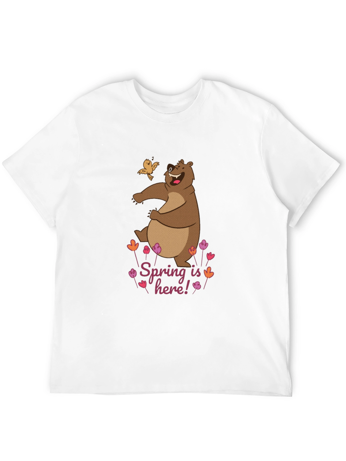 Black Spring Bear Graphic Tee - Nature Lover's T-Shirt view 12
