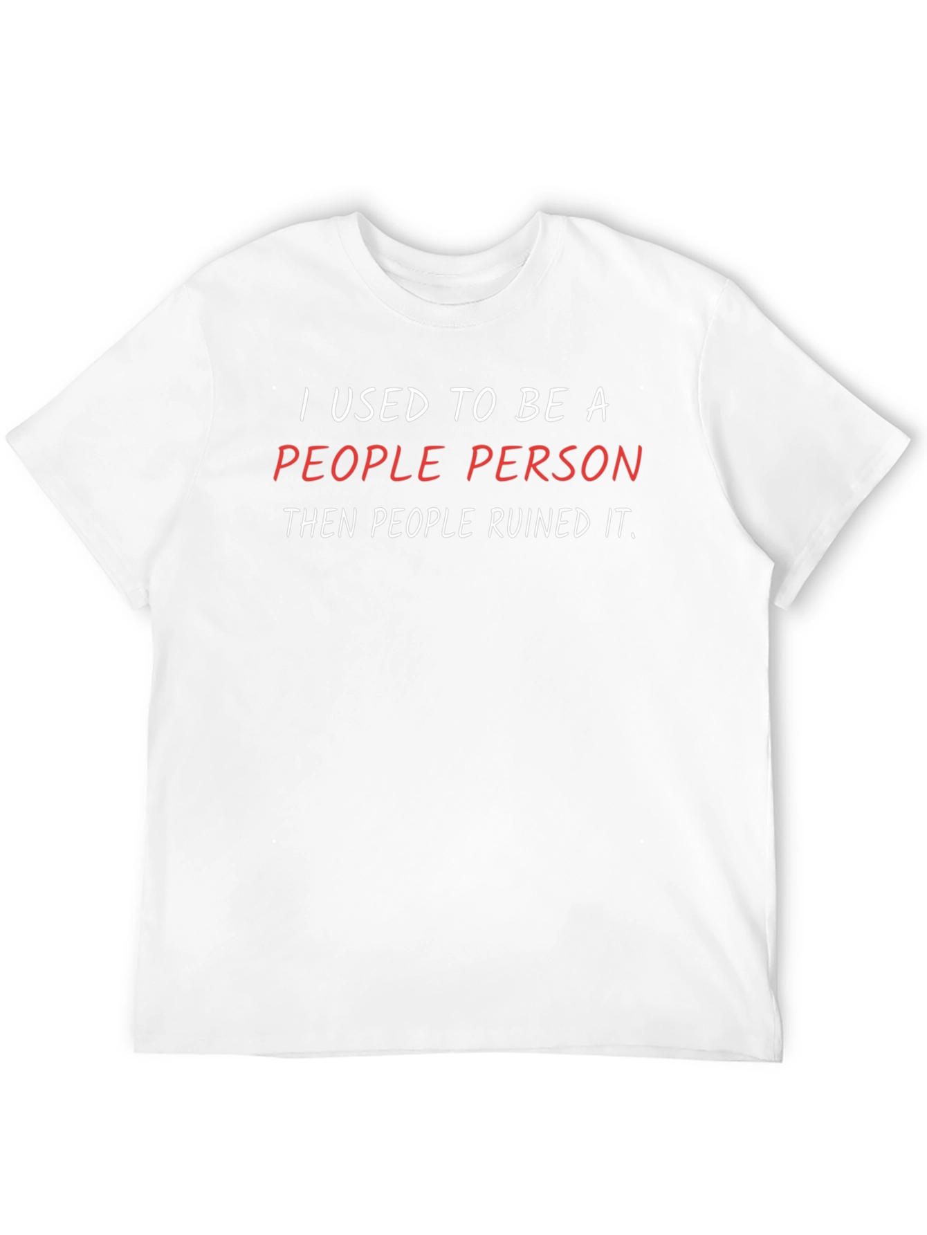 Black Funny 'People Person' Graphic Tee - Black view 12