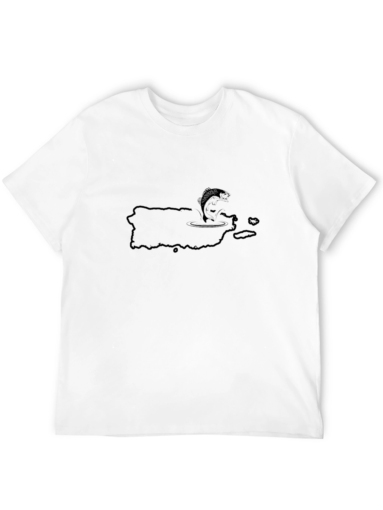 Black Puerto Rico Fishing T-Shirt - Black view 12
