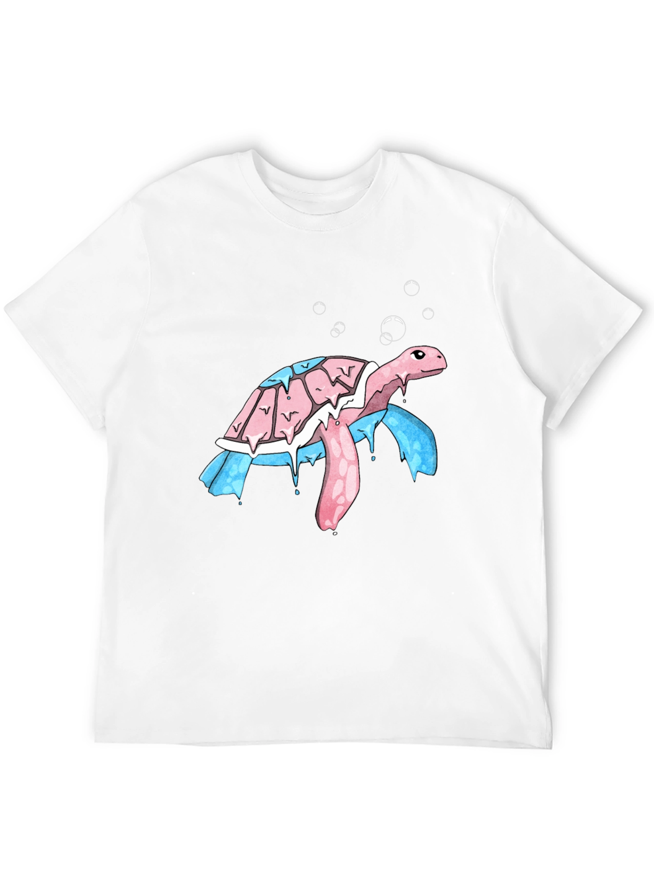 Black Transgender Pride Turtle T-Shirt view 12