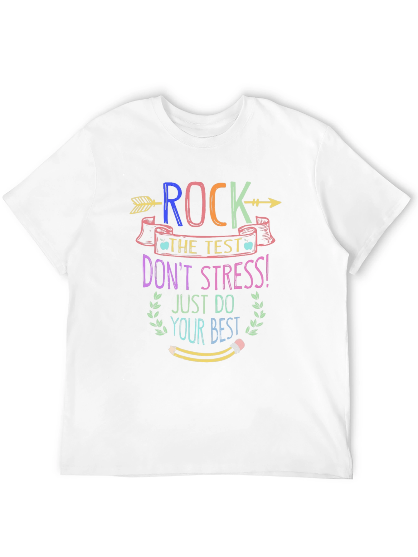 Black Rock The Test T-Shirt - Student Encouragement Tee view 12