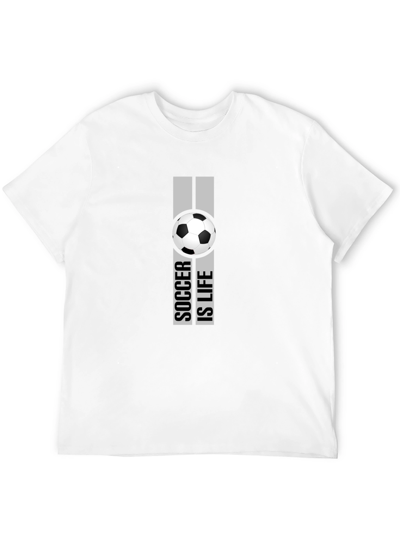 Black Soccer Is Life Graphic T-Shirt - Black view 12
