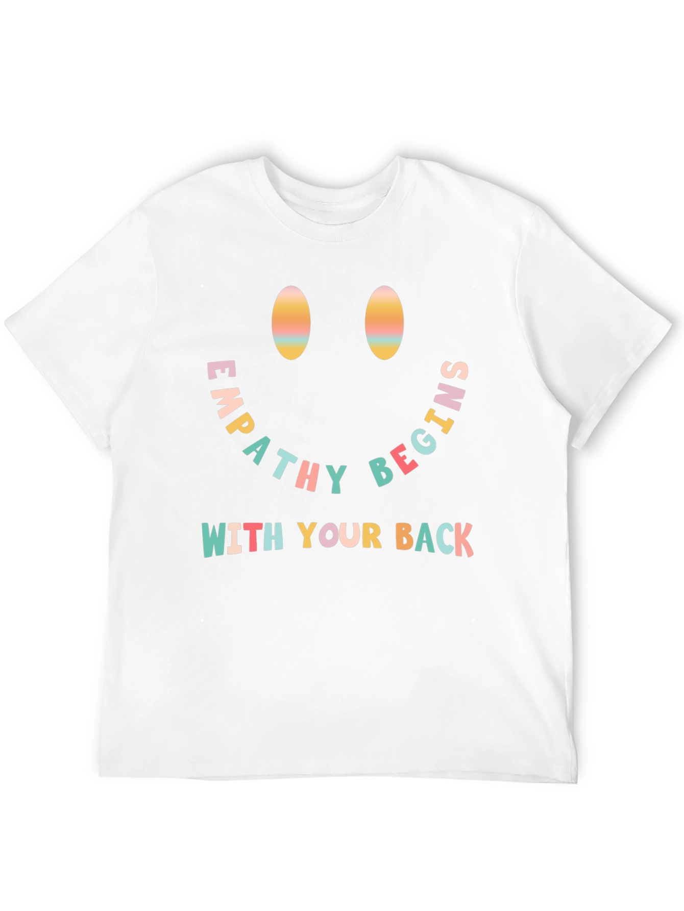 Black Empathy Begins With Your Back Graphic T-Shirt view 12