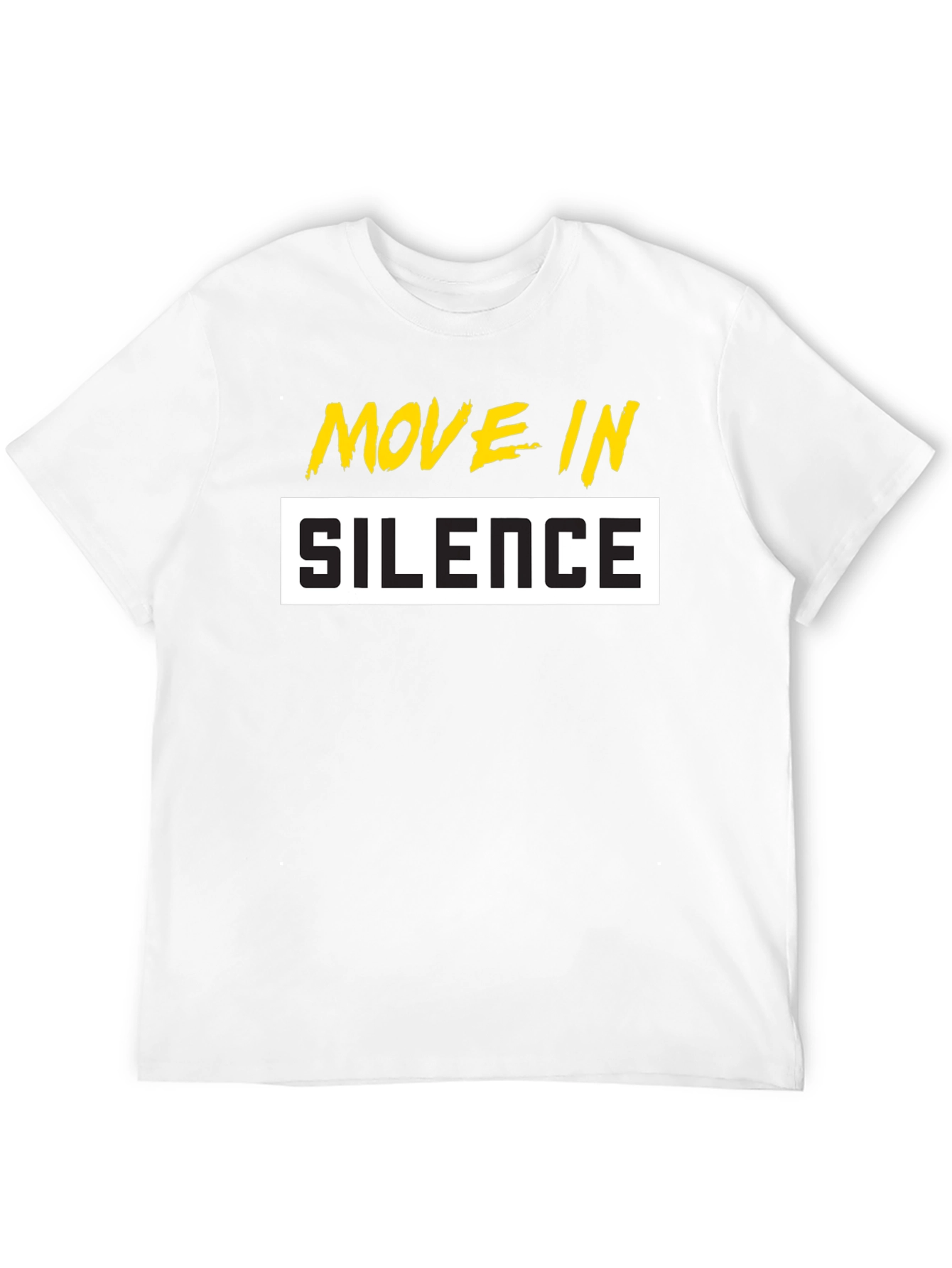 Black Move In Silence Graphic T-Shirt - Black view 12