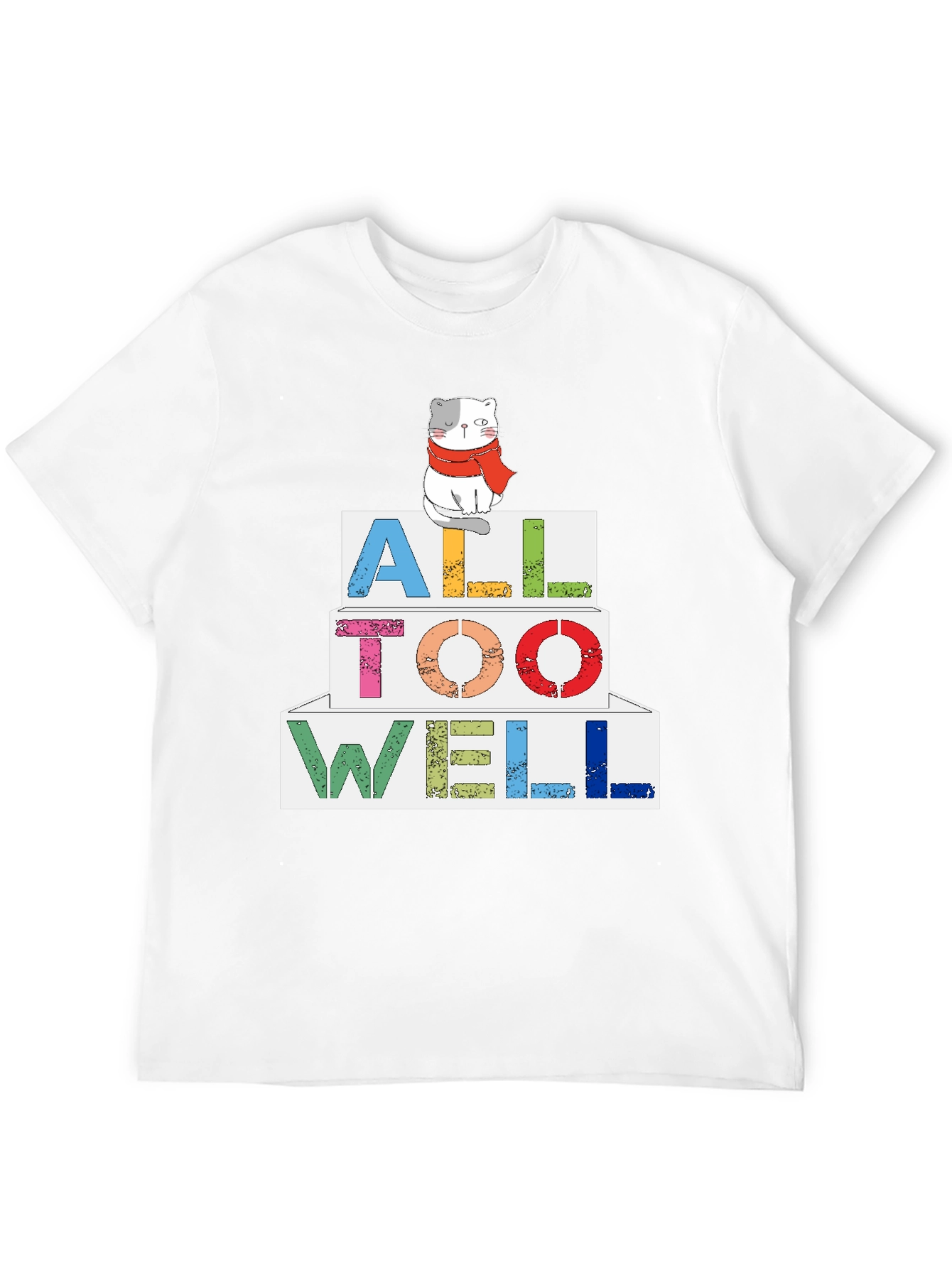 Black All Too Well Cat Graphic Tee - Soft Cotton Blend view 12