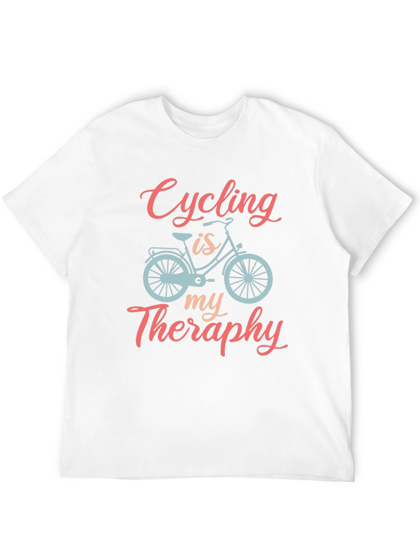 Black Cycling is my Therapy T-Shirt view 12