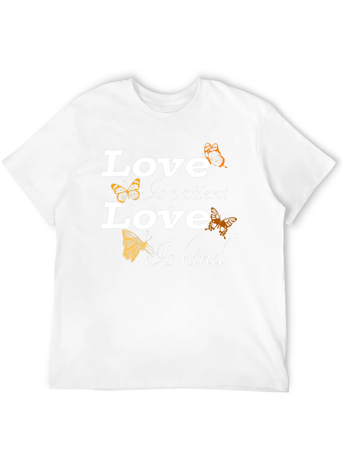 Black Love Is Patient T-Shirt - Butterfly Design view 12