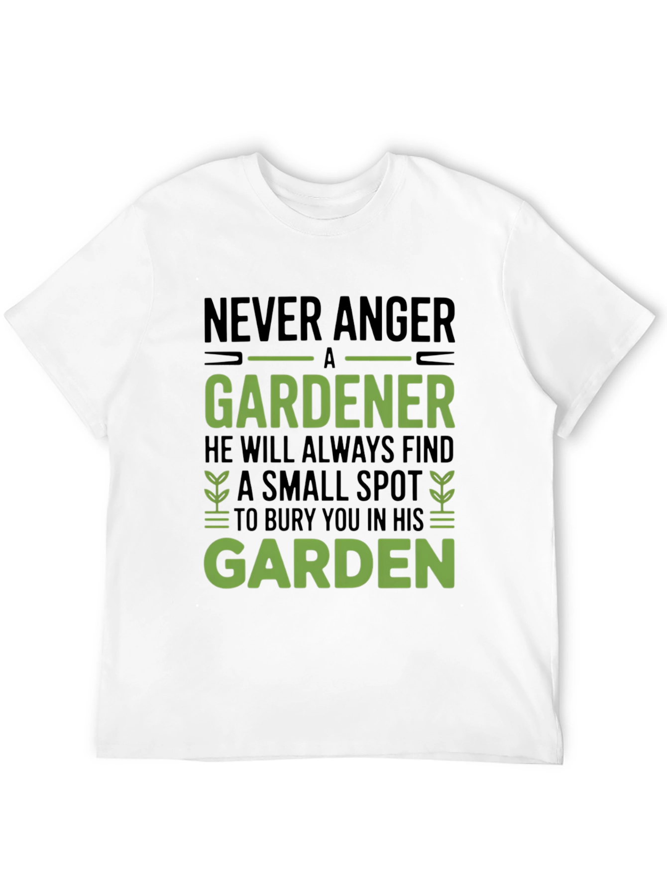 Black Never Anger a Gardener Graphic Tee view 12