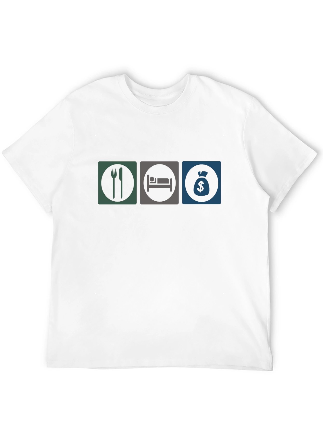 Black Eat, Sleep, Money T-Shirt view 12