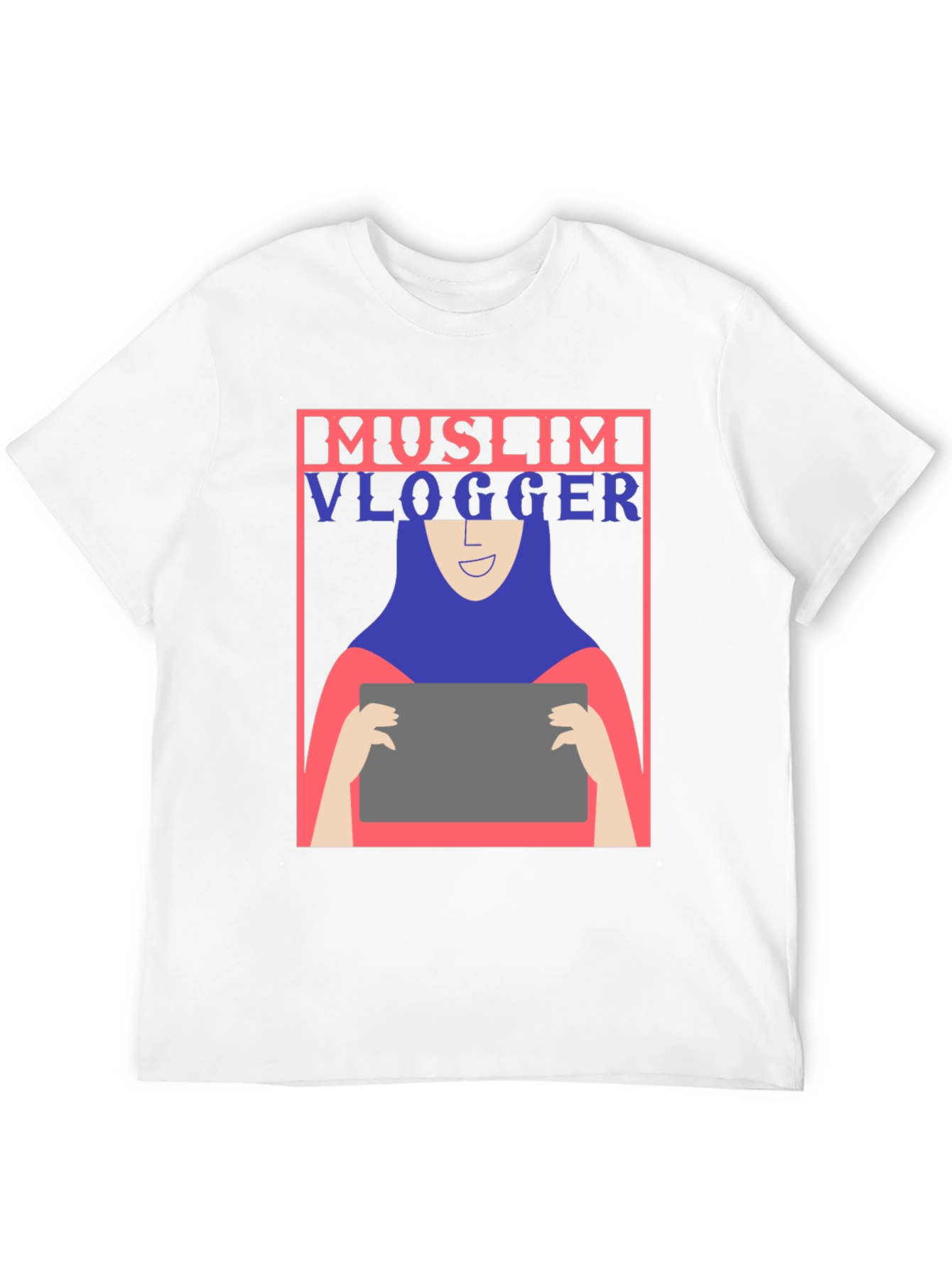 Black Muslim Vlogger Graphic T-Shirt - Unisex view 12