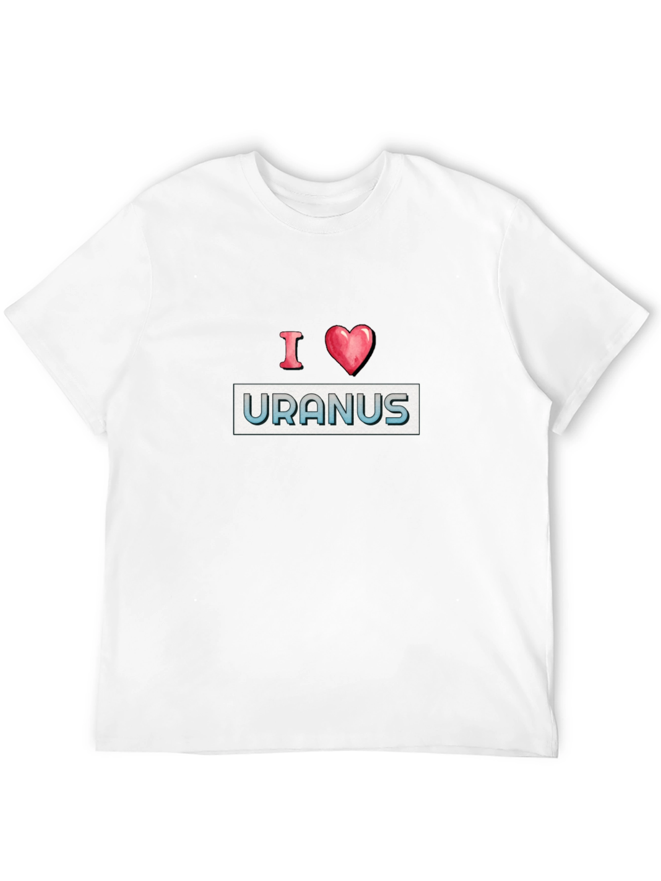 Black I Heart Uranus Black T-Shirt - Space Lover Tee view 12