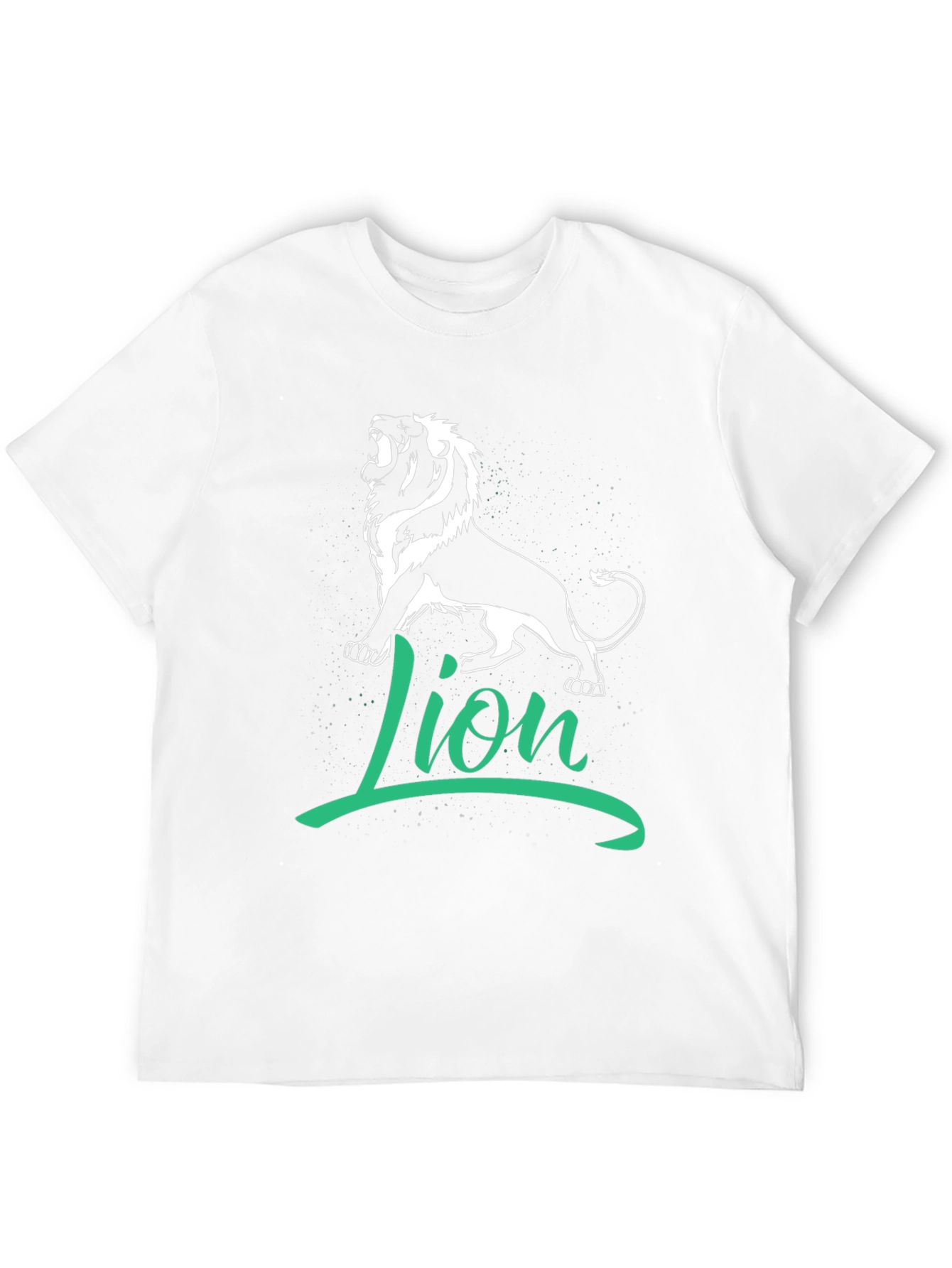 Black Lion Graphic Tee - Black Cotton T-Shirt view 12