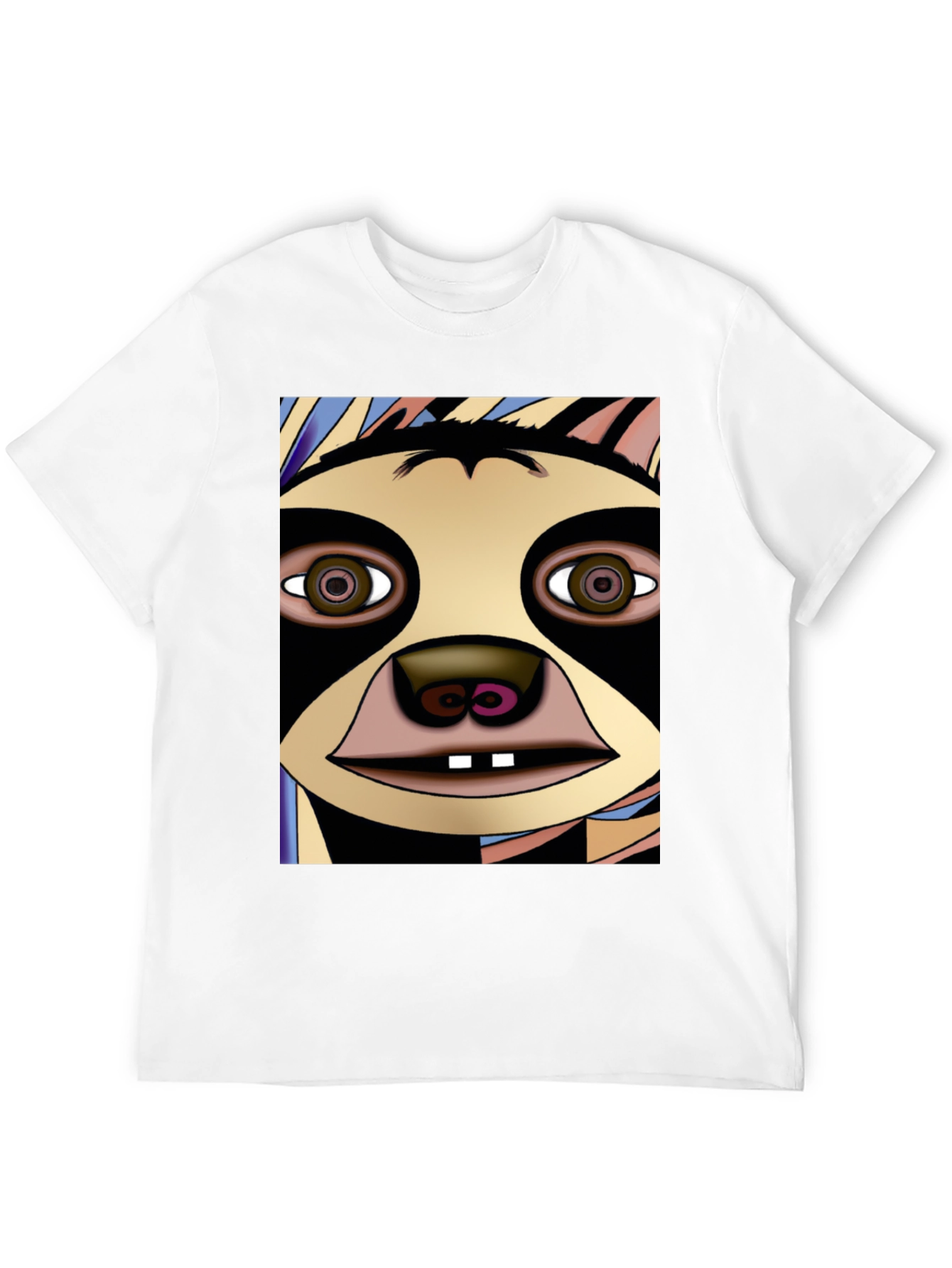 Black Sloth Face Graphic Tee - Unique Design view 12