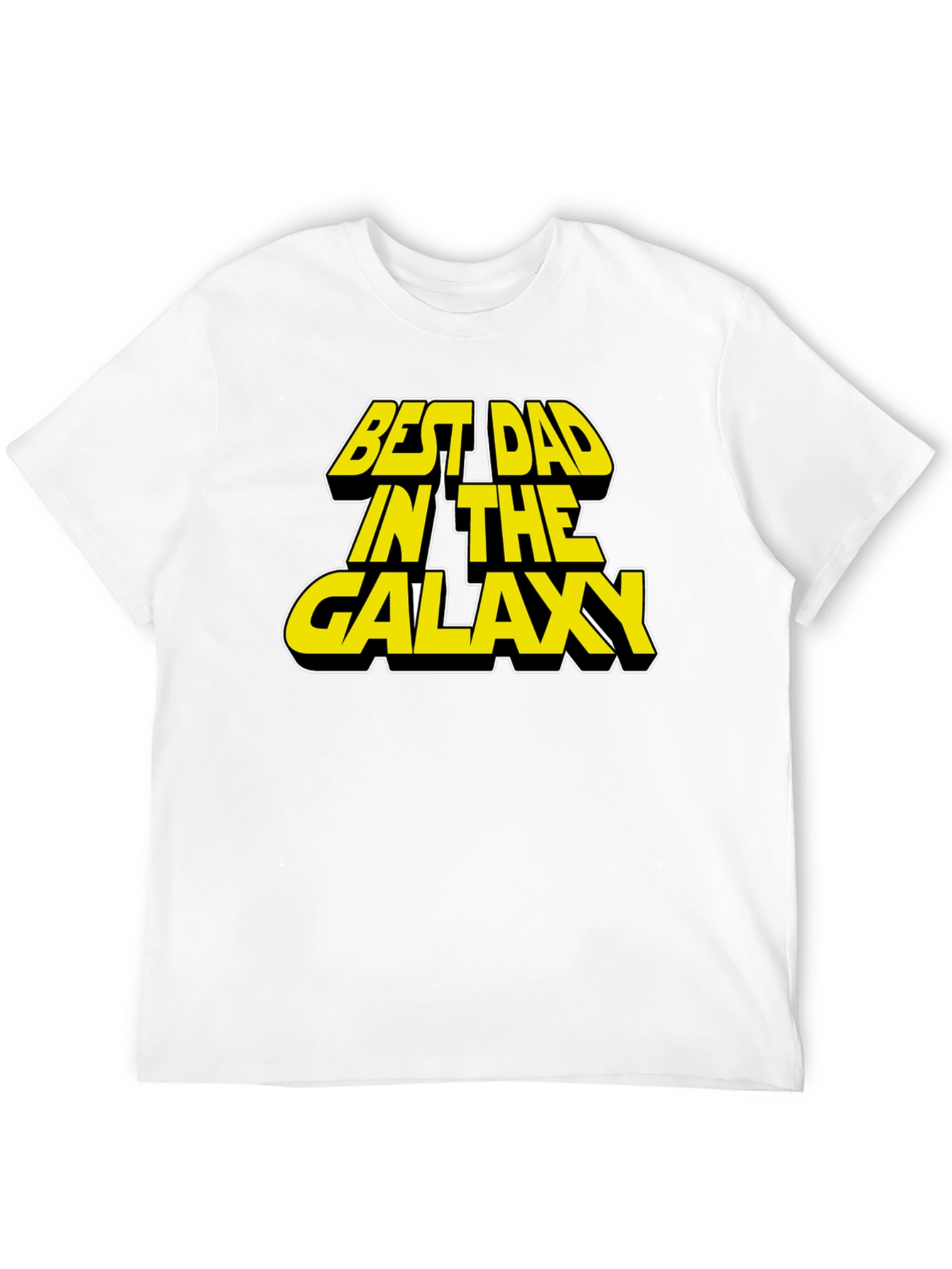Black Best Dad in the Galaxy Black T-Shirt view 12
