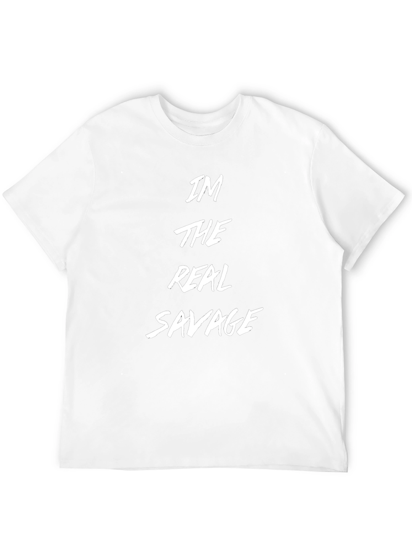 Black I'm The Real Savage Graphic T-Shirt view 12