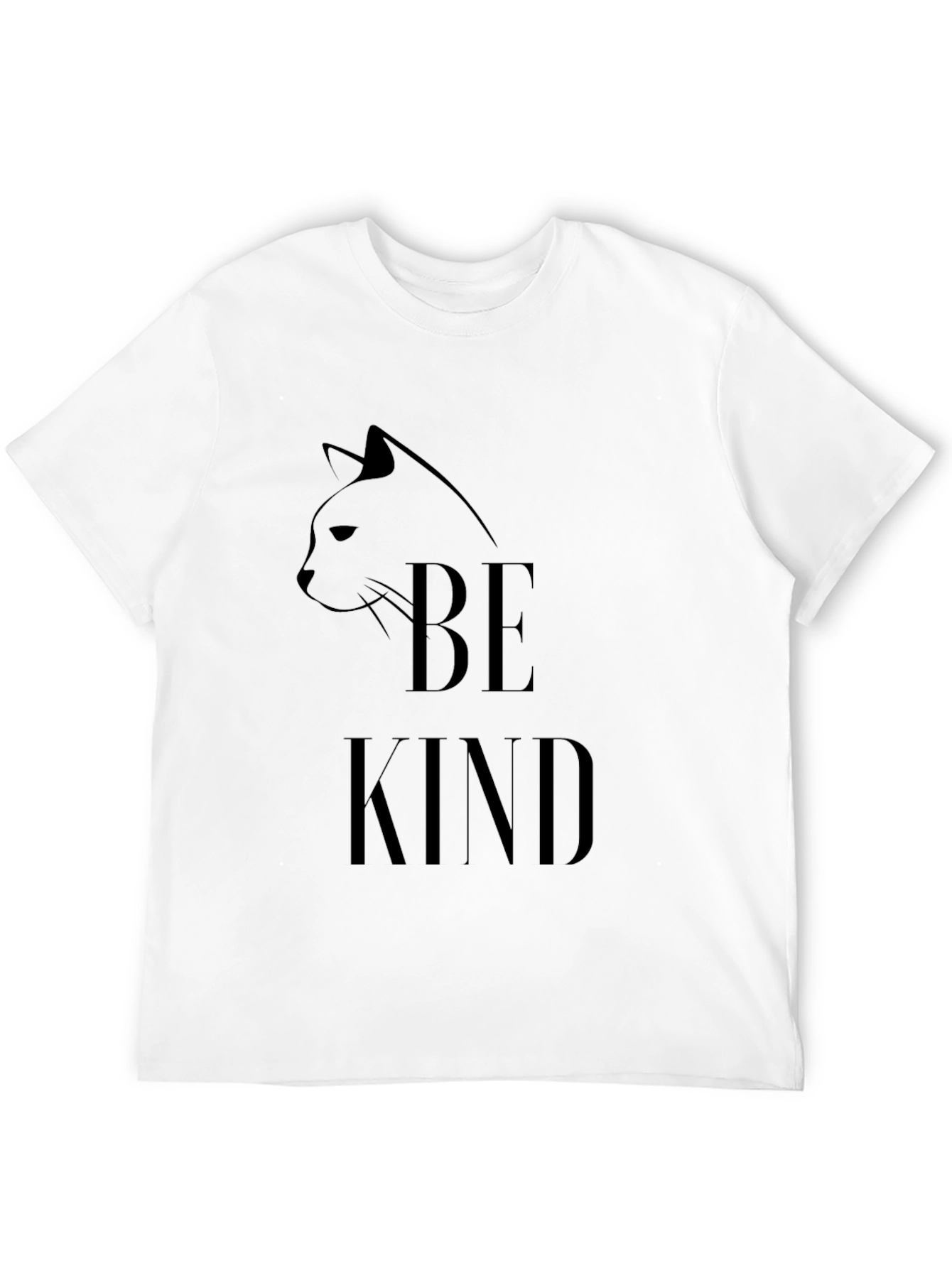 Black Be Kind Cat Graphic T-Shirt view 12