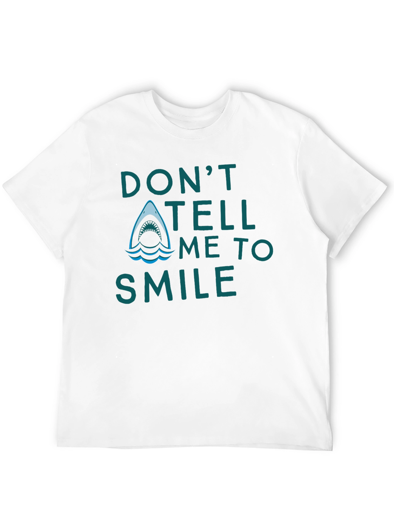 Black Don't Tell Me To Smile Shark T-Shirt view 12
