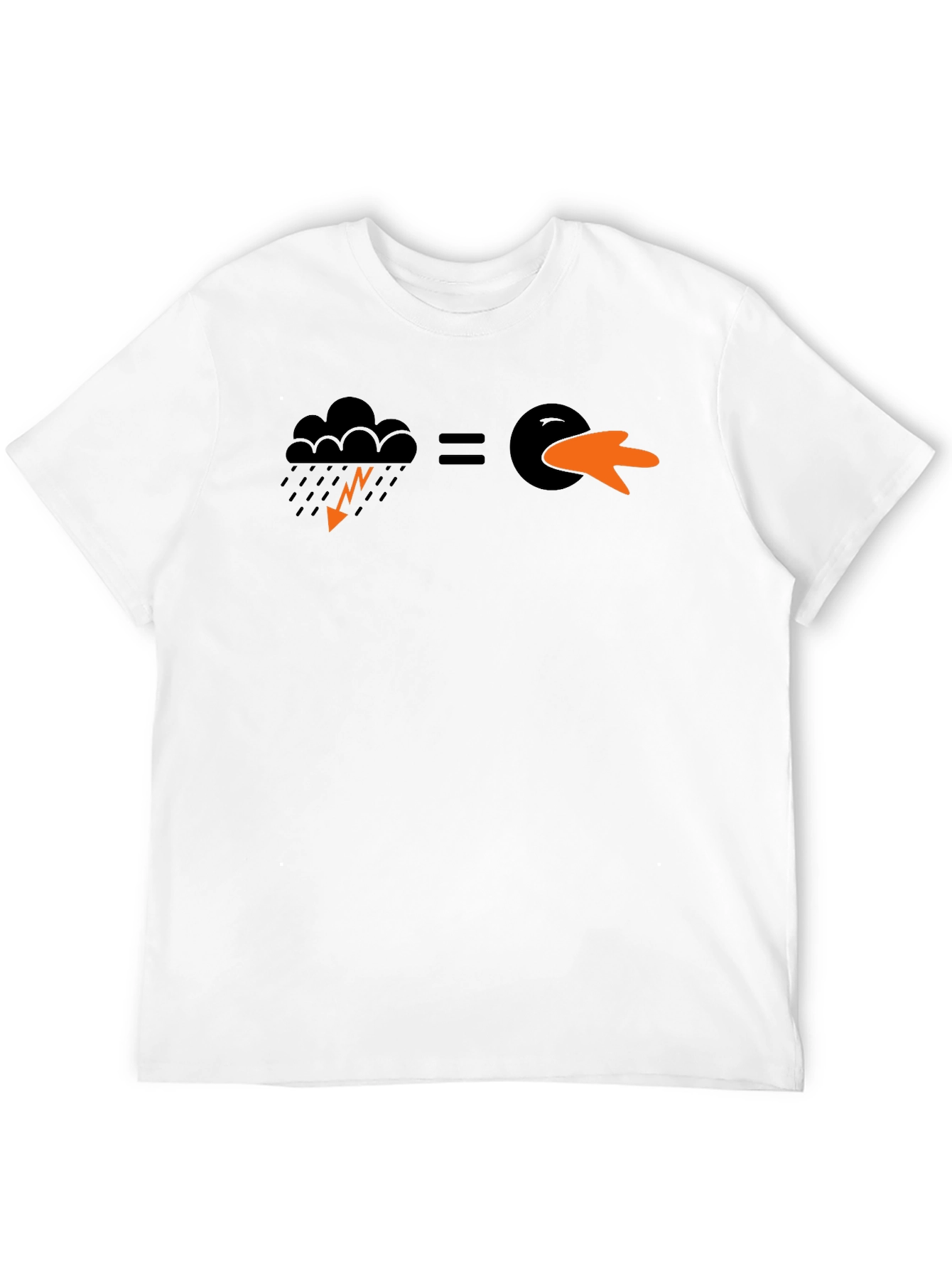 Black Funny Weather Duck Short-Sleeve T-Shirt view 12
