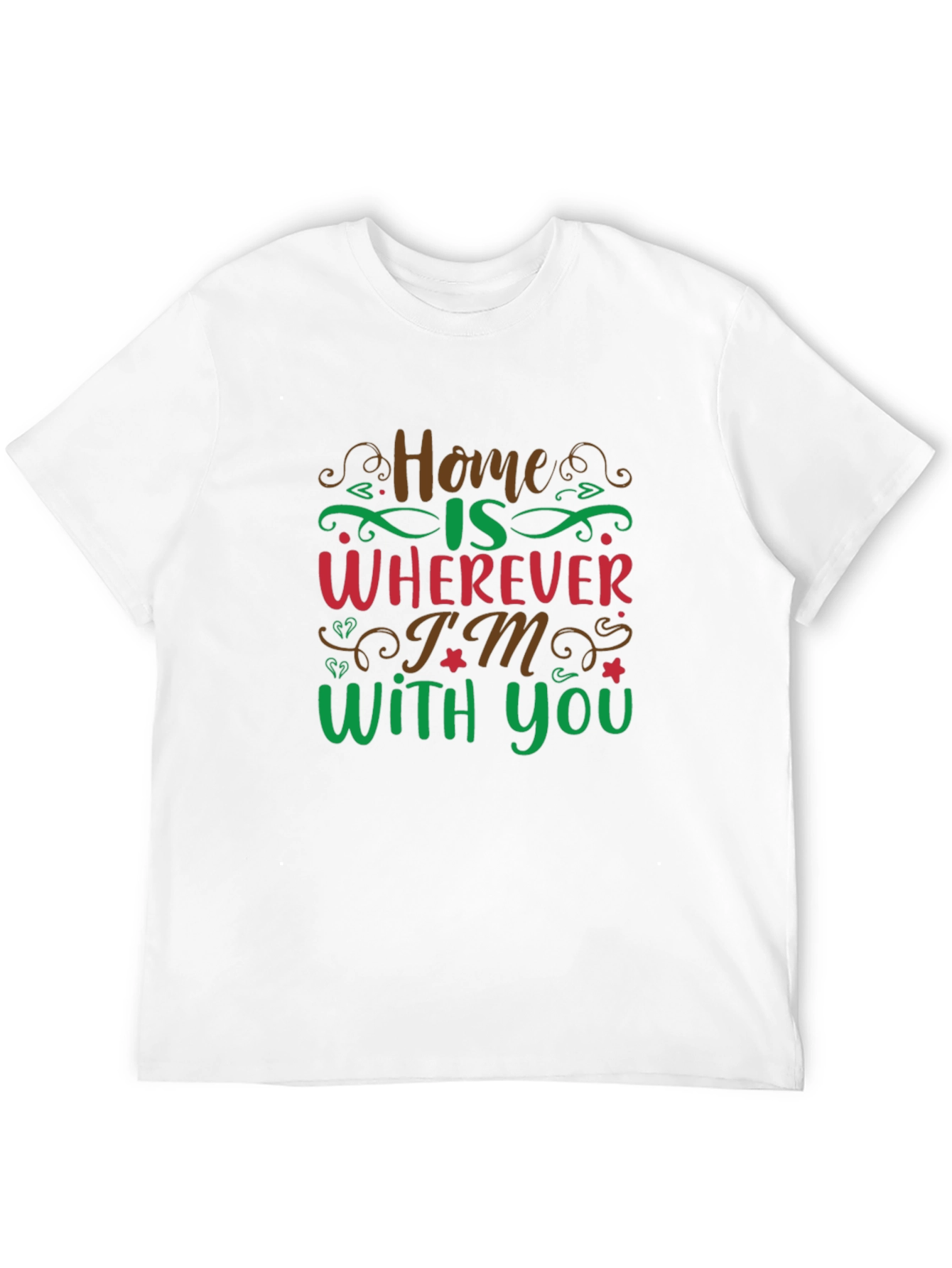 Black Home Is Wherever I'm With You Graphic Tee view 12