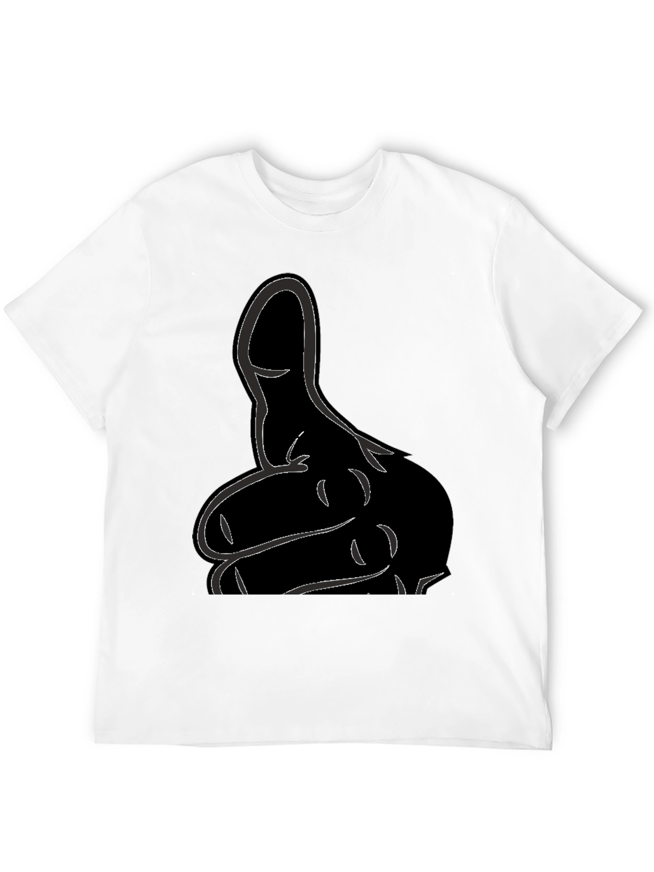 Black Modern Graphic T-Shirt view 12