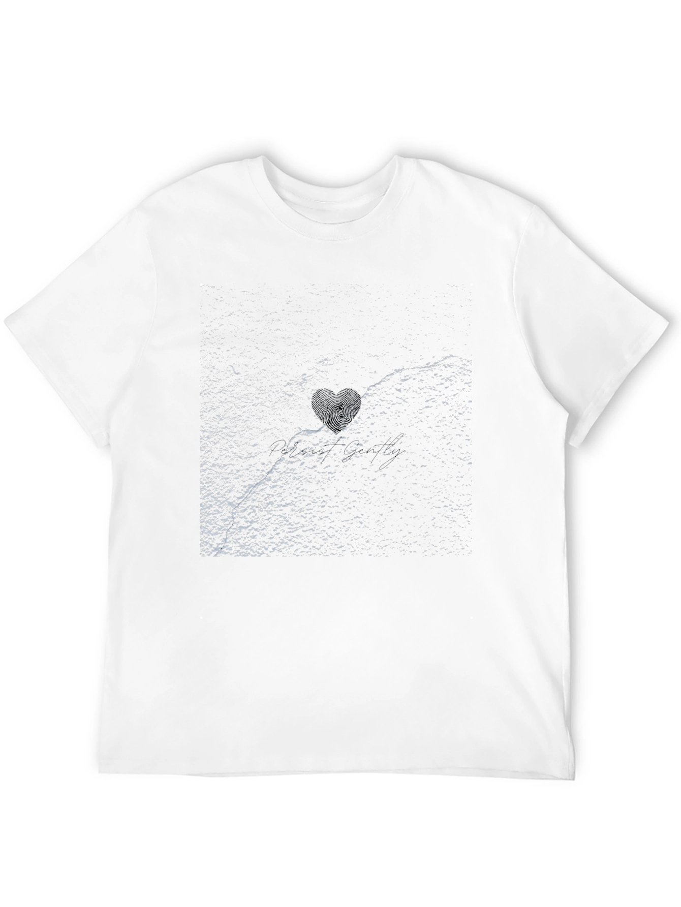 Black Abstract Texture Black T-Shirt view 12