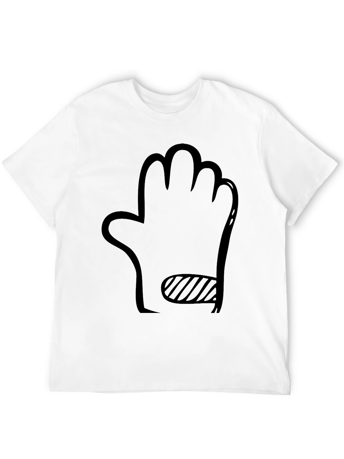 Black Novelty Hand Graphic Black T-Shirt view 12