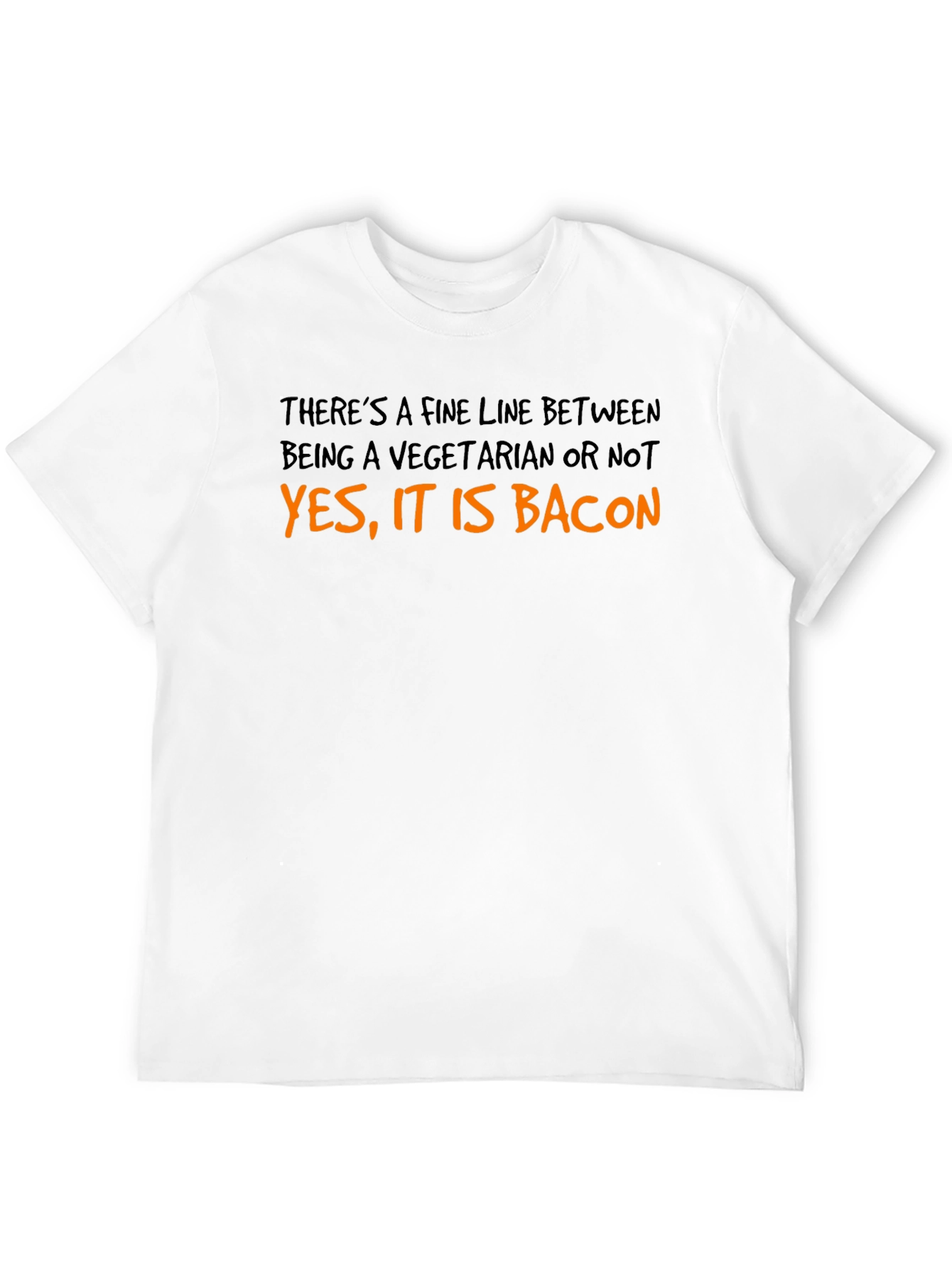 Black Funny "Yes, It Is Bacon" Graphic Tee view 12