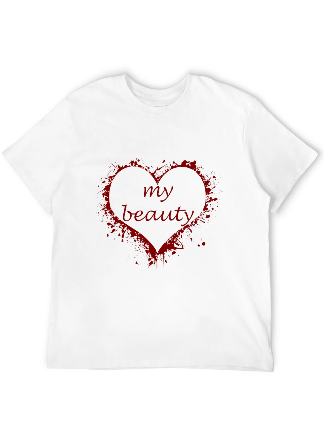 Black My Beauty Heart Graphic T-Shirt - Soft Black Tee view 12