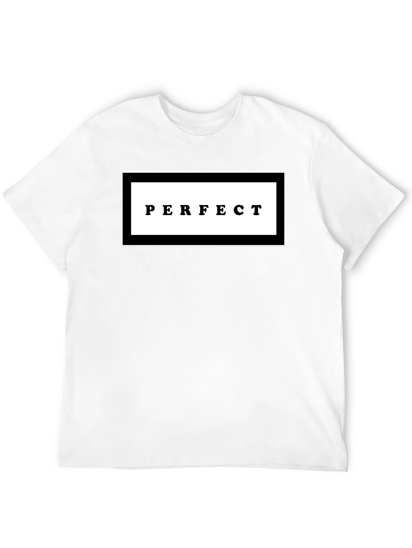 Black Perfect Graphic Print Black Crew Neck T-Shirt view 12
