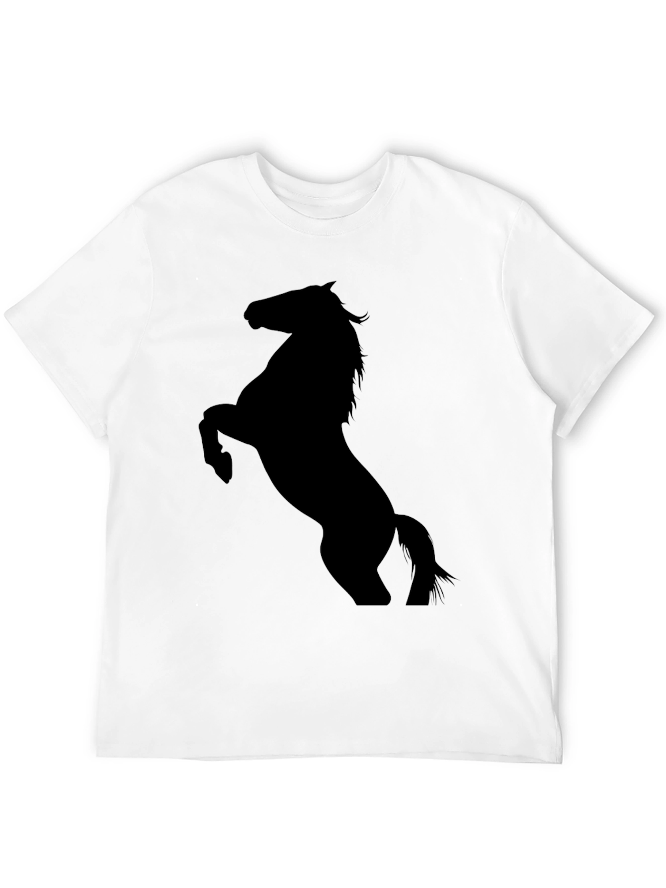 Black Black Horse Silhouette Tee - Equestrian Style view 12