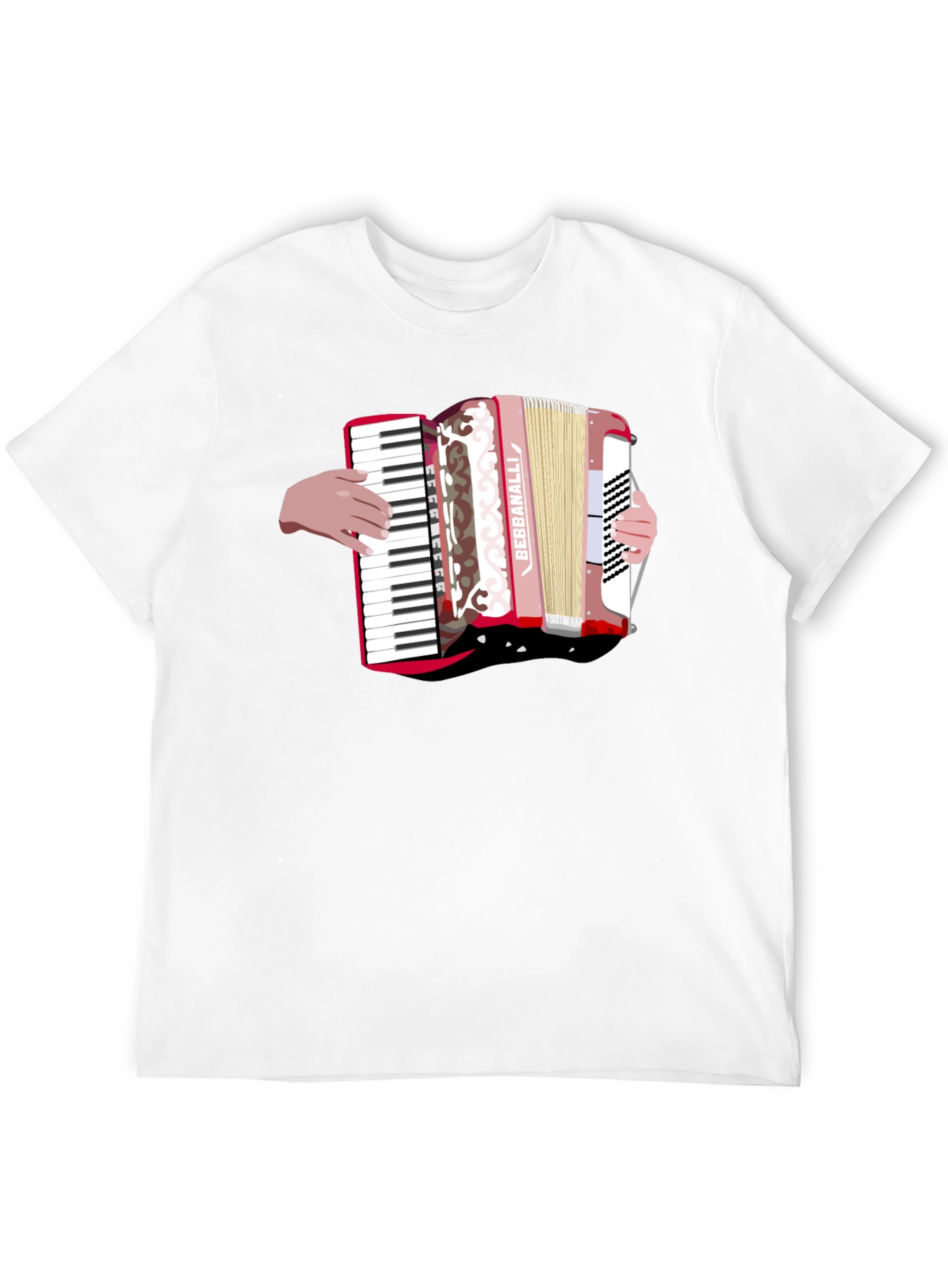 Black Accordion Graphic Black T-Shirt view 12