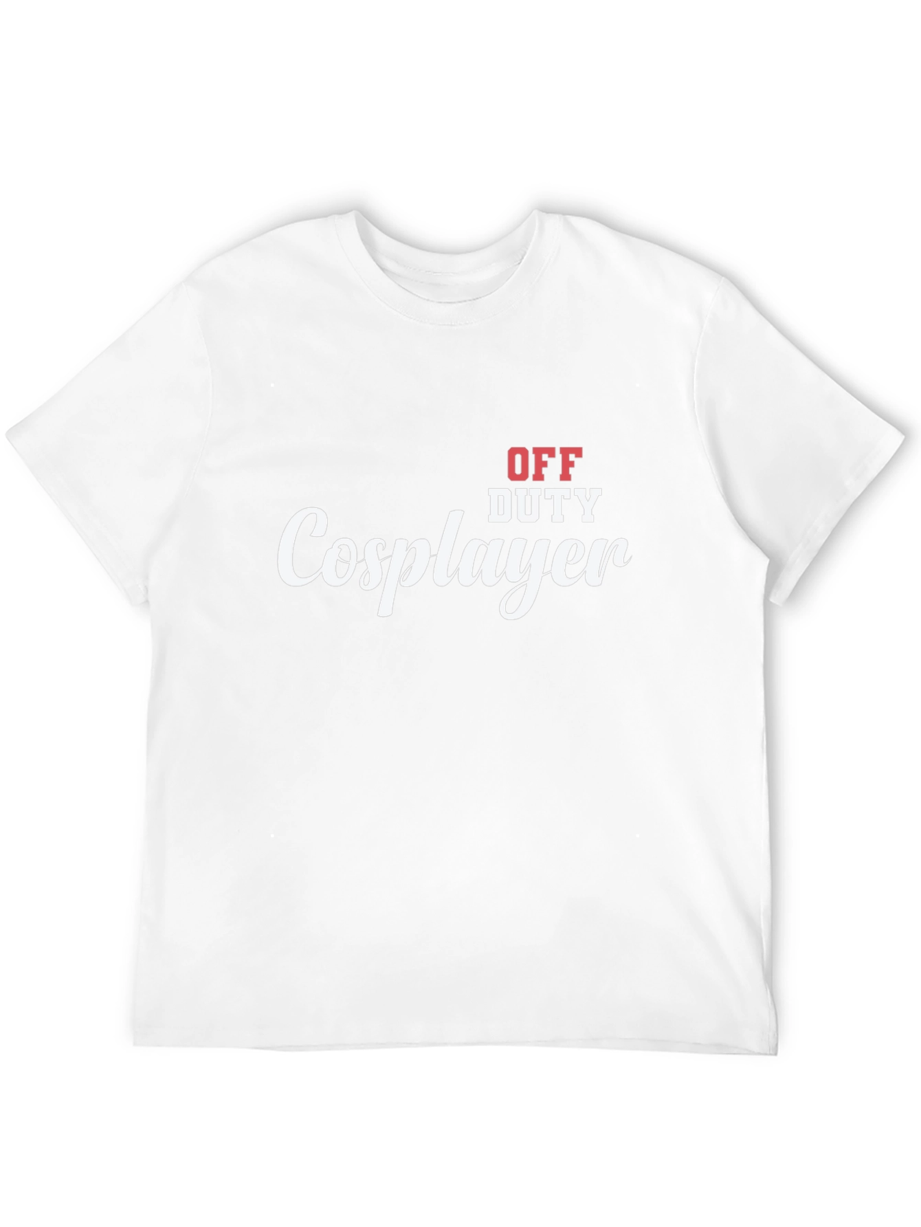 Black Off Duty Cosplayer Graphic T-Shirt view 12