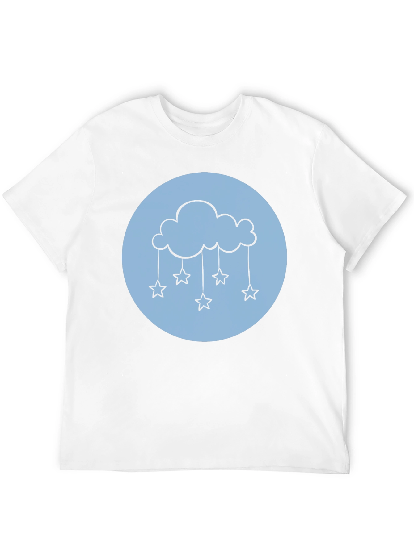 Black Cloud & Stars Graphic Tee - Black T-Shirt view 12