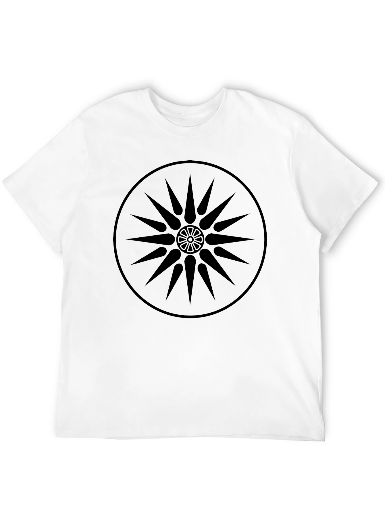 Black Black Starburst Graphic Tee - Stylish Casual Wear view 12