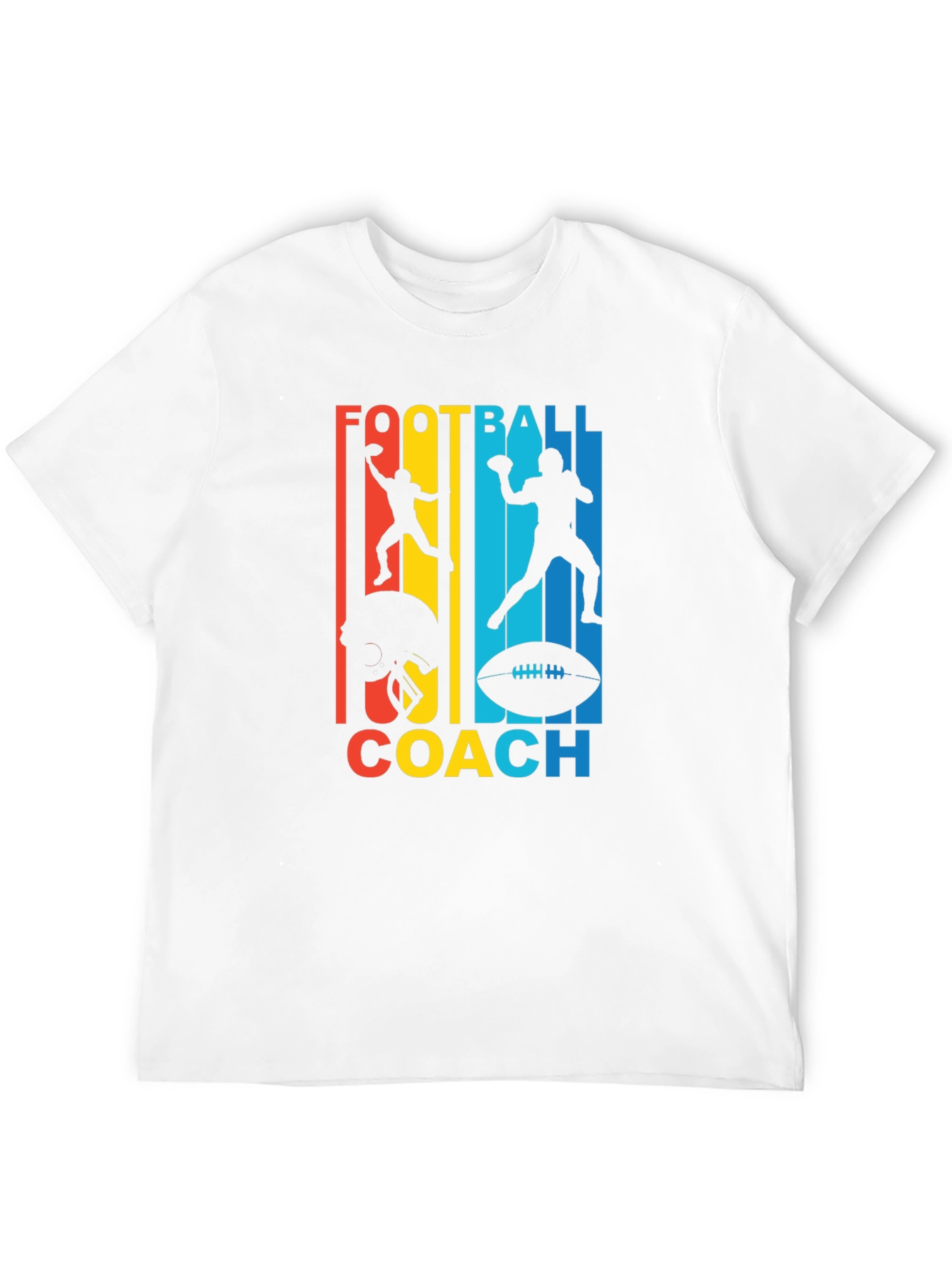 Black Football Coach Graphic T-Shirt view 12