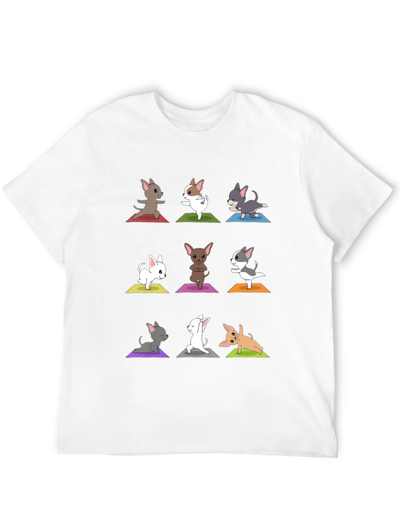 Black Yoga Chihuahua T-Shirt - Funny Dog Lover Tee view 12