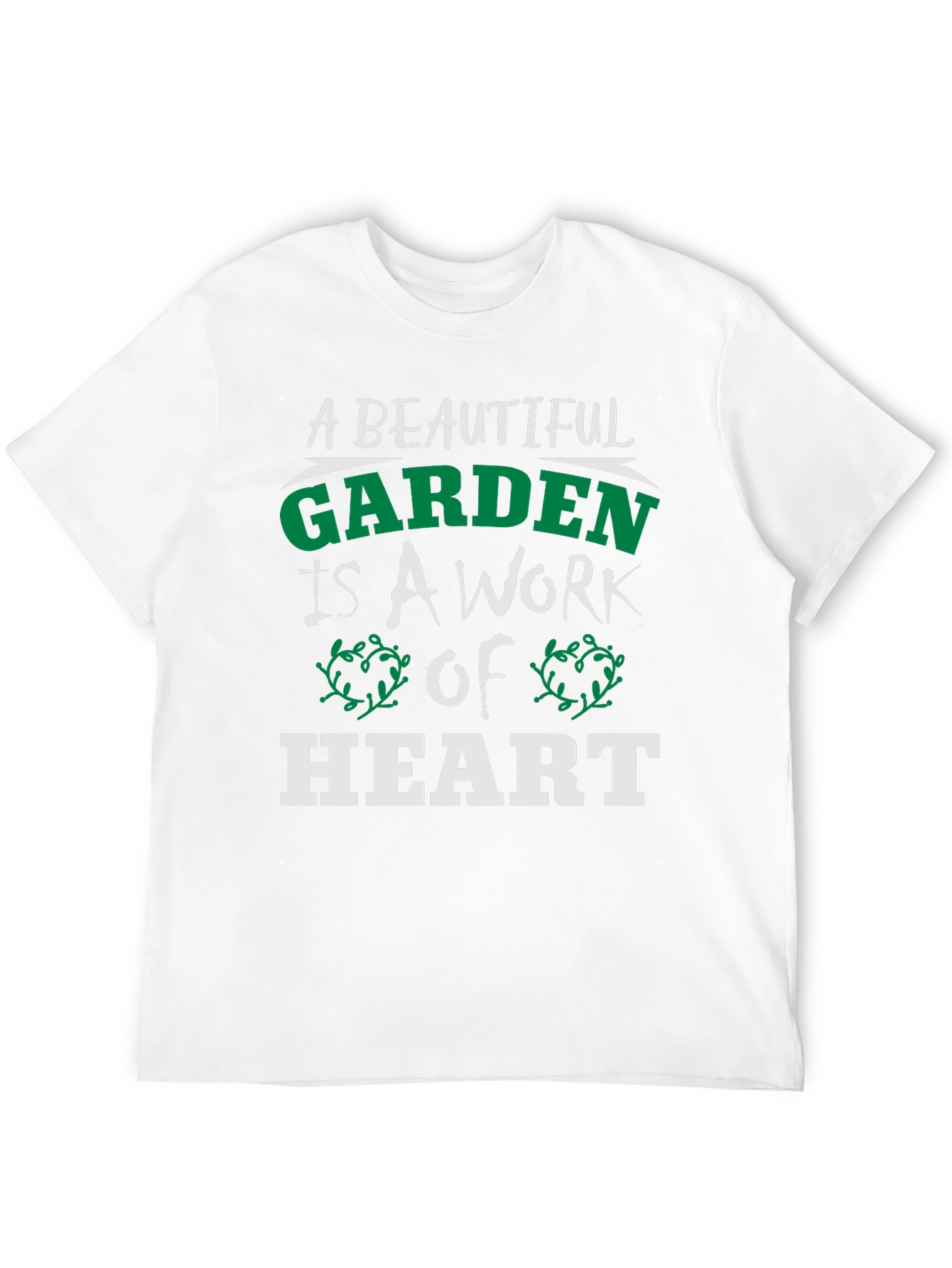Black A Beautiful Garden Heart T-Shirt view 12
