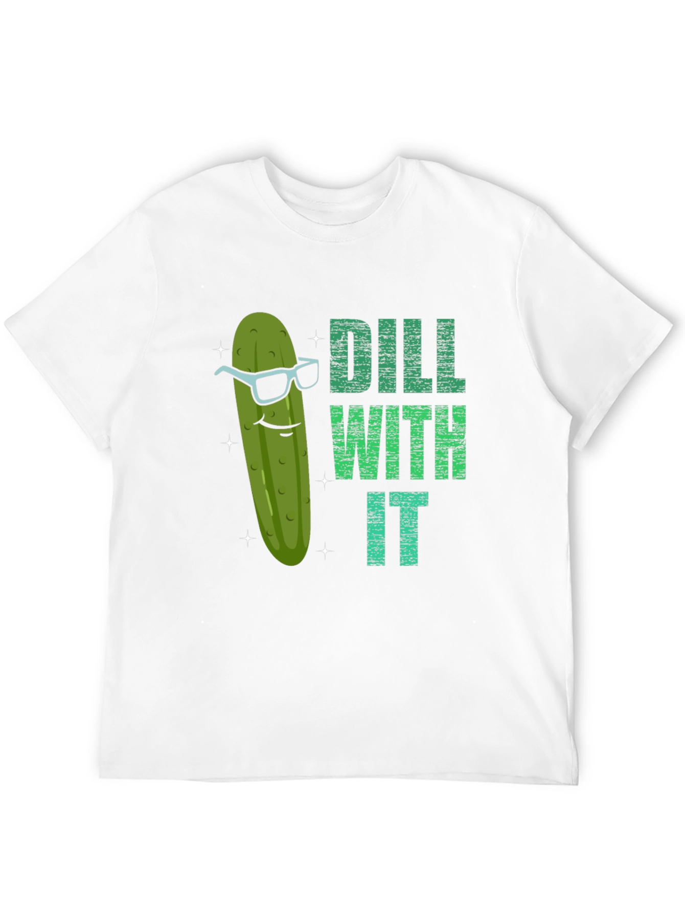 Black Dill With It Funny Pickle Graphic T-Shirt view 12