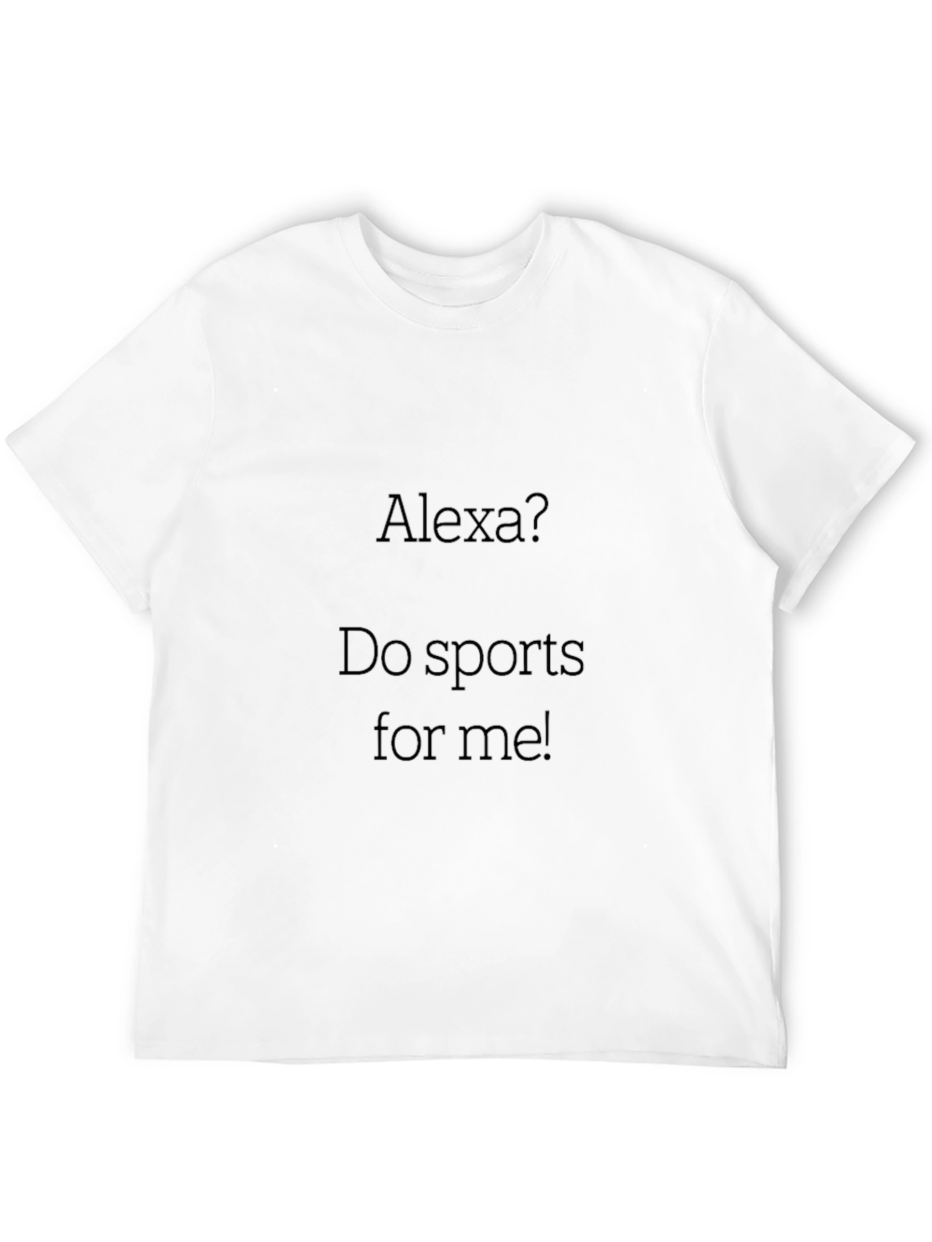 Black Alexa Do Sports for Me Black T-Shirt view 12