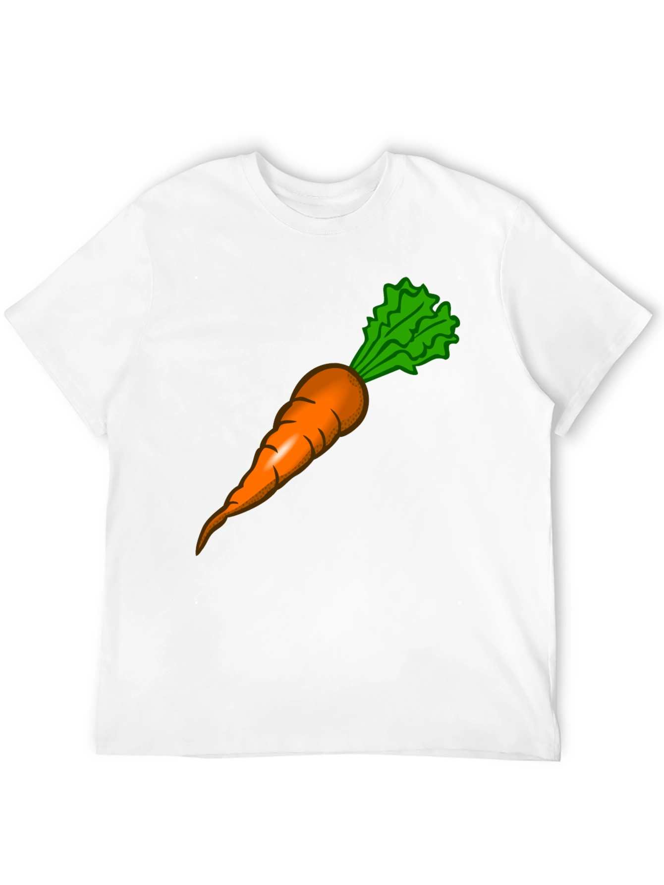 Funny Carrot Graphic Tee - Black Cotton T-Shirt - 12