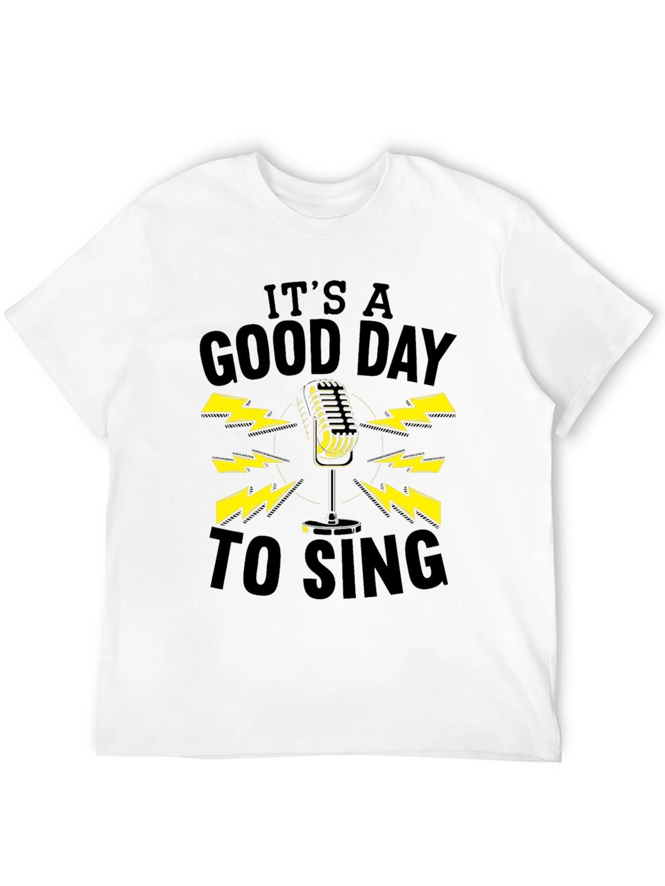 Black It's A Good Day To Sing Black Graphic Tee view 12