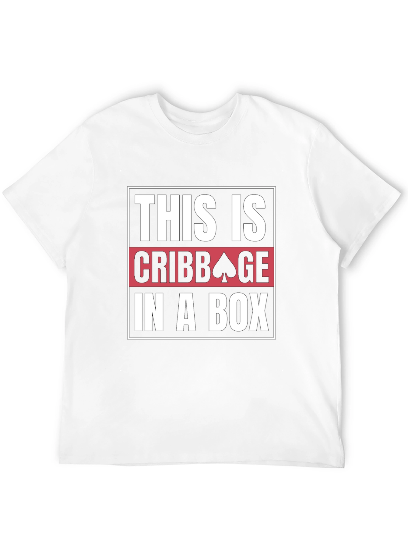 Black Funny Cribbage T-Shirt - This is Cribbage in a Box view 12