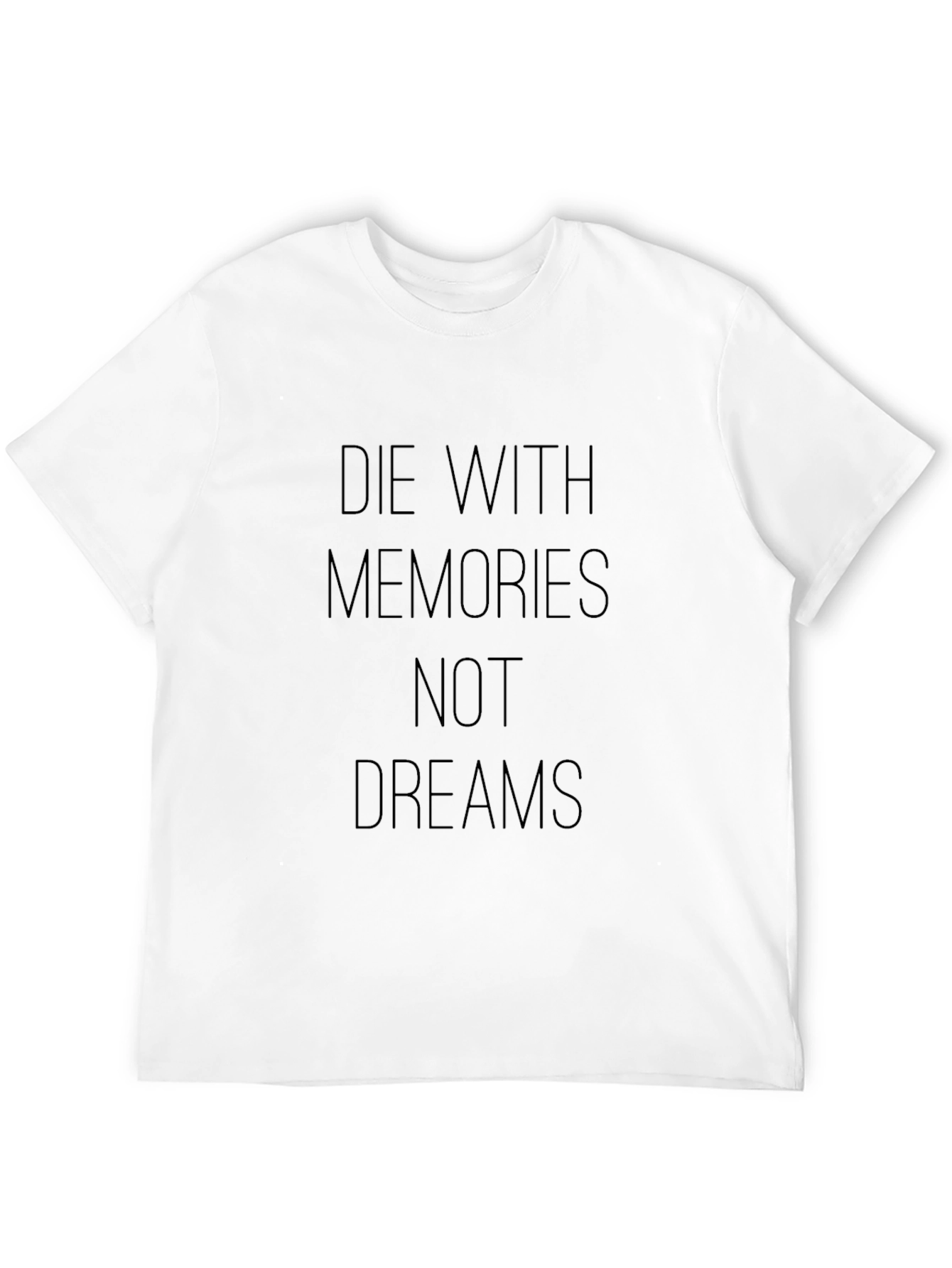 Black Die with Memories T-Shirt - Motivational Black Tee view 12