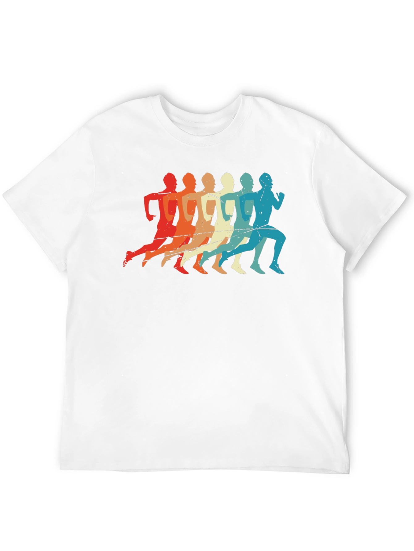 Black Retro Runner Graphic T-Shirt - Vintage Style Tee view 12