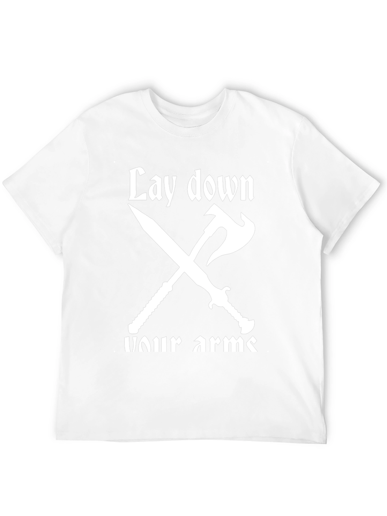 Black Lay Down Your Arms T-Shirt view 12